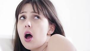 Girlfriends diversify their sensual lesbian sex using strapon
