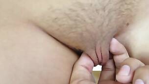Short haired blond gal hooks up with a passionate guy