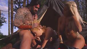 bionda principessa sesso a tre